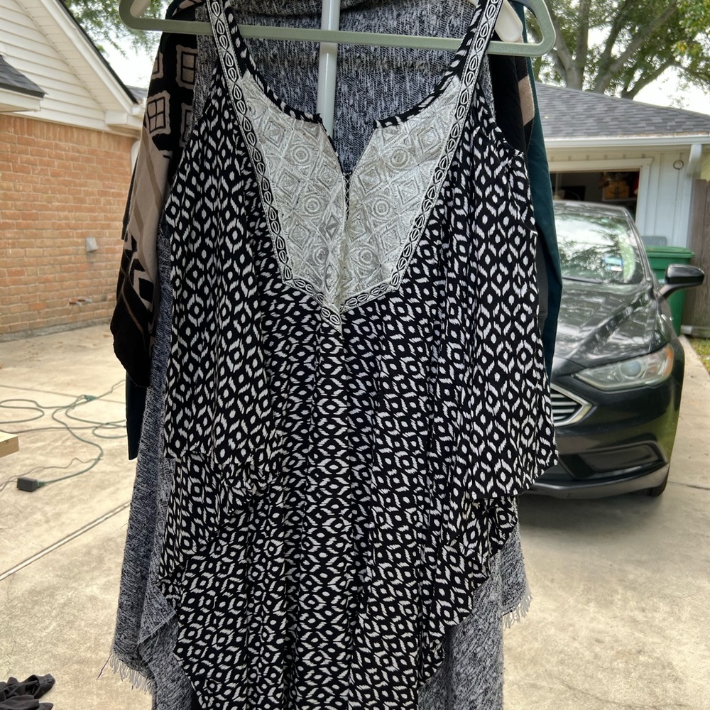 Annabelle Black and White Patterned Dress